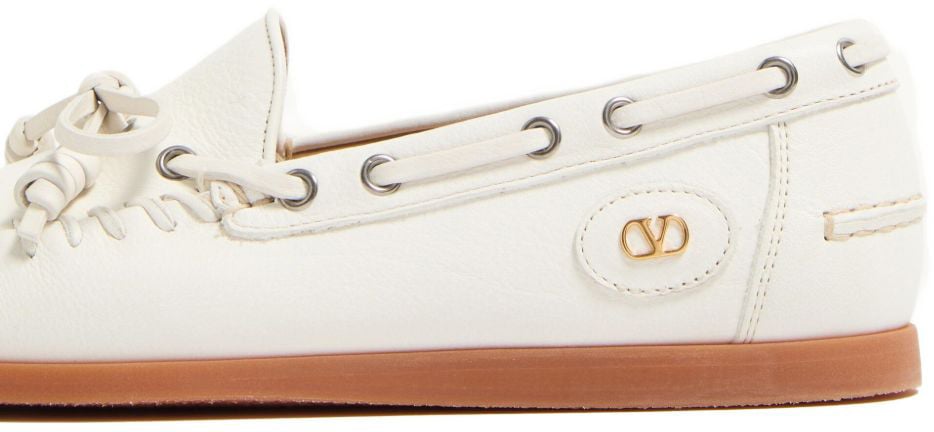 Valentino Garavani Flat Shoes Ivory Wit