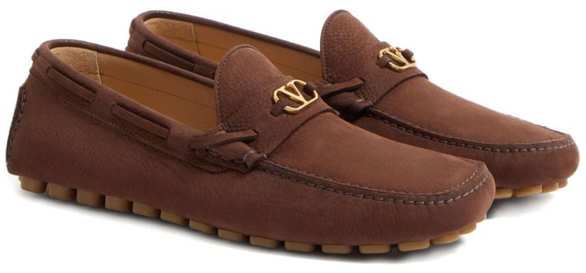 Valentino Garavani Flat Shoes Brown Bruin
