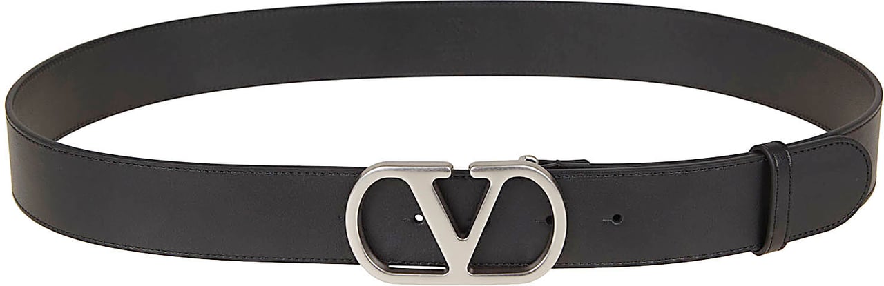 VALENTINO GARAVANI BELT H. 40 V LOGO SIGNATURE Zwart
