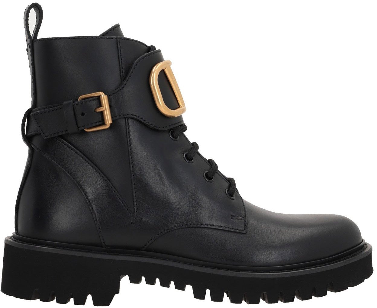 Valentino Garavani Valentino Garavani Vlogo Ankle Boots Zwart