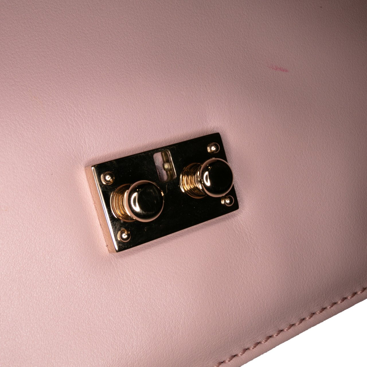 Valentino Medium Calfskin Rockstud Glam Lock Crossbody Roze