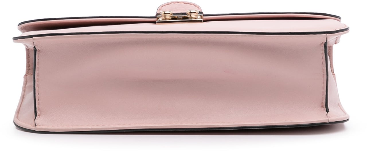 Valentino Medium Calfskin Rockstud Glam Lock Crossbody Roze