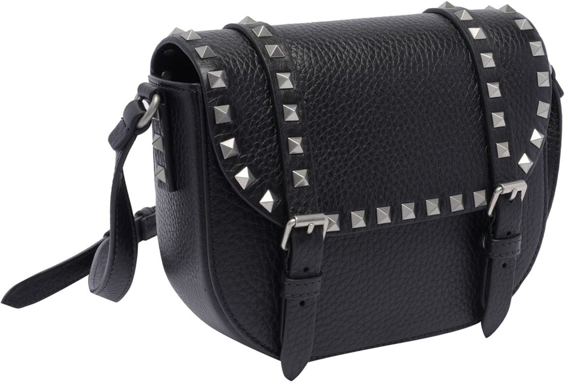 Valentino Valentino Garavani Small Rockstud Crossbody Bag Zwart