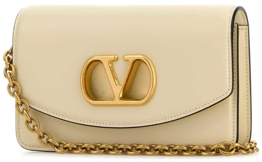 Valentino Valentino Garavani Vain Clutch Bag Beige