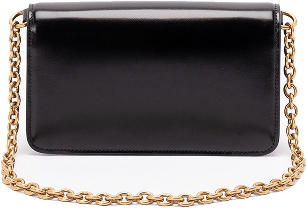 Valentino Valentino Garavani V-Logo Small Clutch Bag Zwart