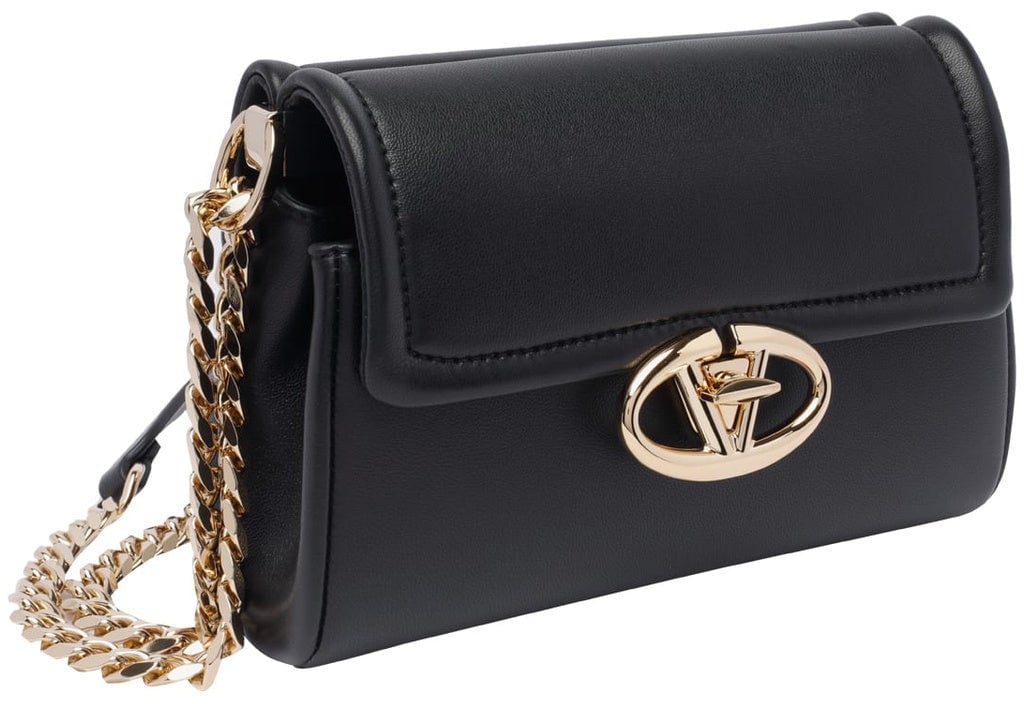 Valentino Valentino Garavani Vlogo Locker Shoulder Bag Zwart