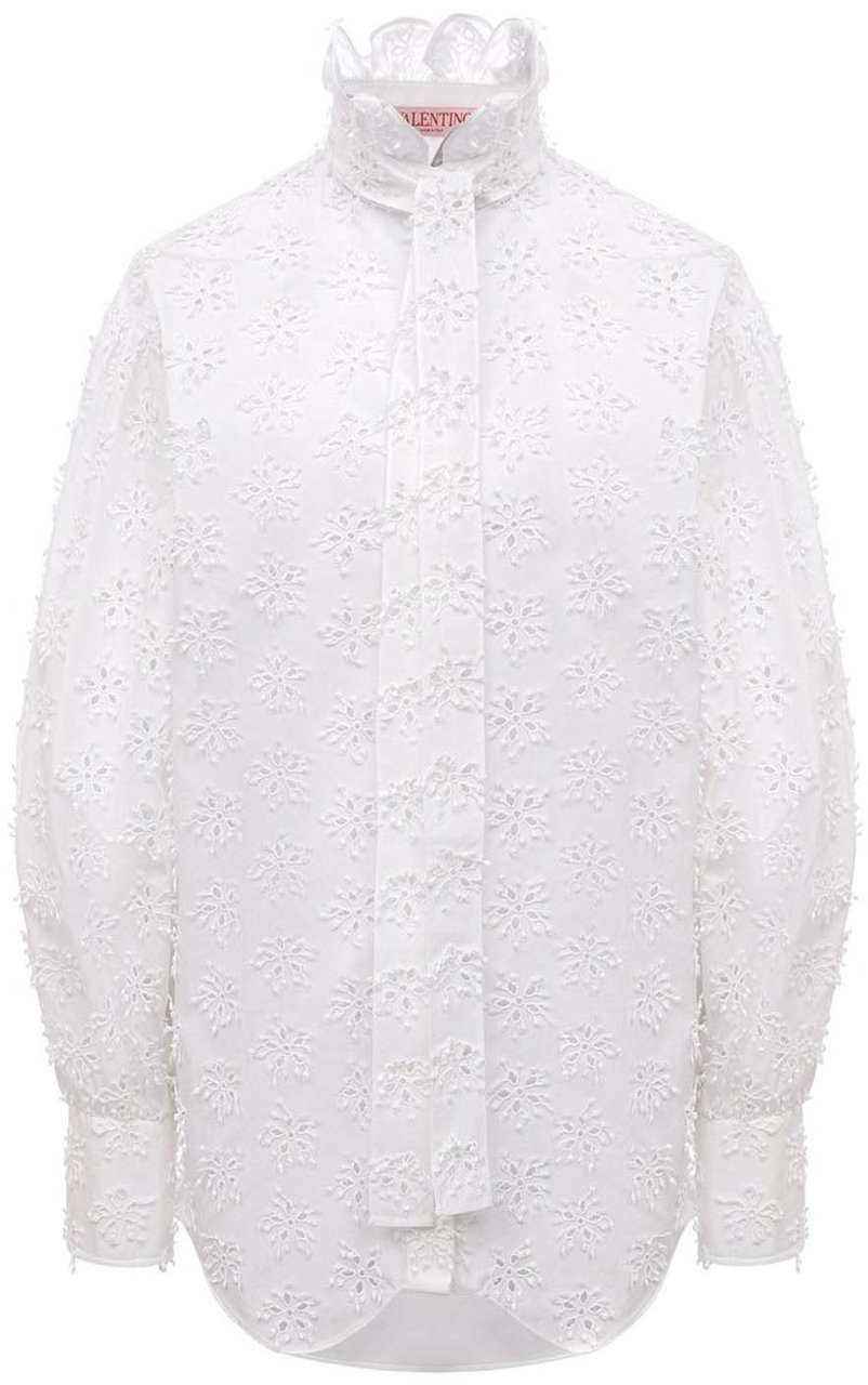 Valentino Valentino Cotton Shirt Wit