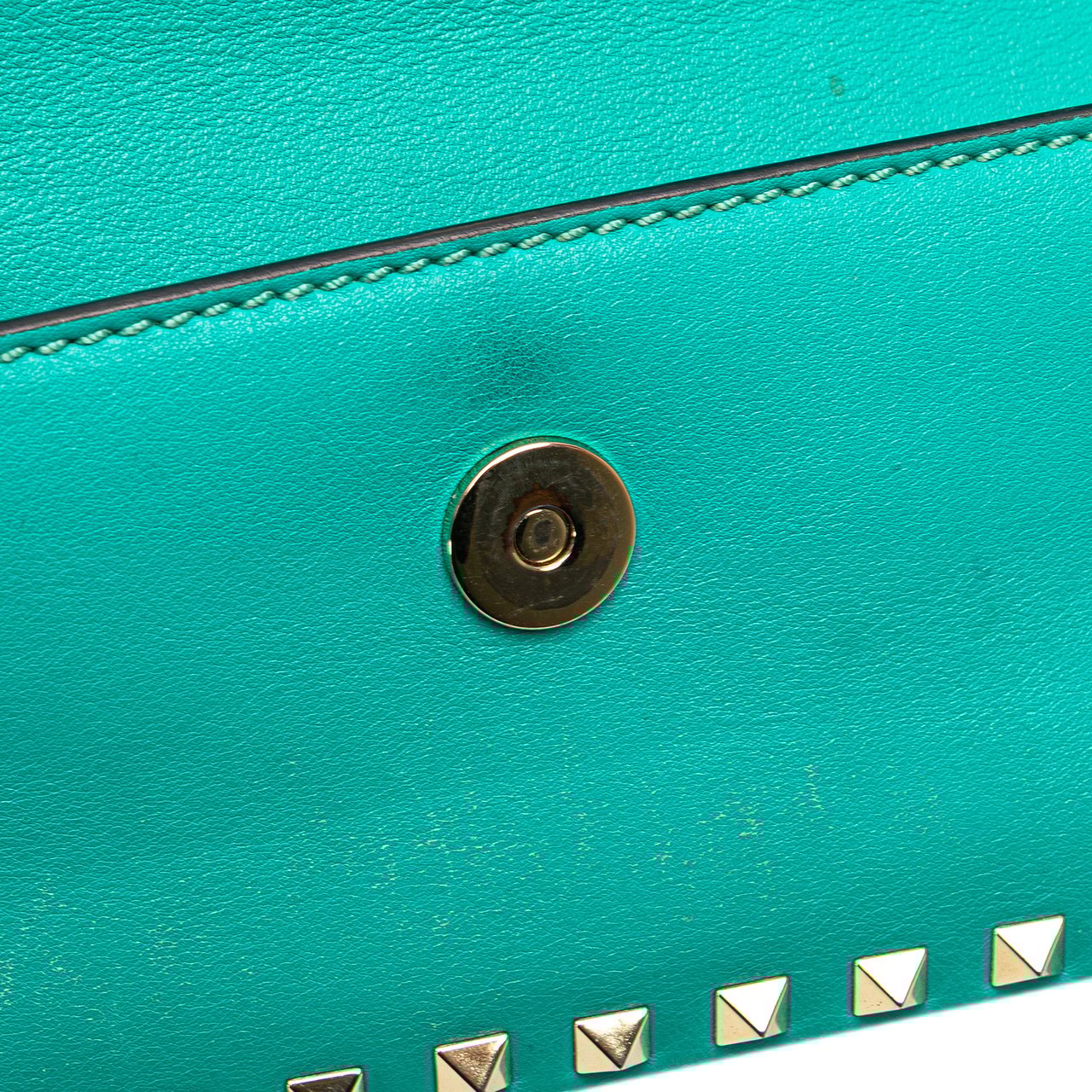 Valentino Nappa Rockstud Bangle Clutch Blauw