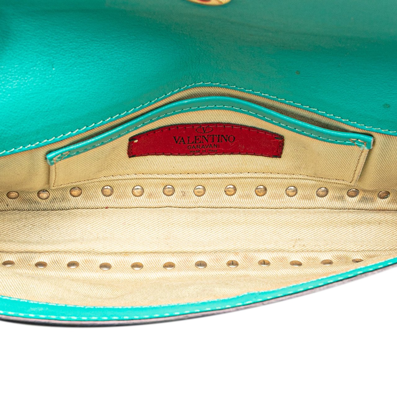 Valentino Nappa Rockstud Bangle Clutch Blauw