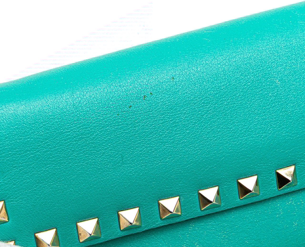 Valentino Nappa Rockstud Bangle Clutch Blauw