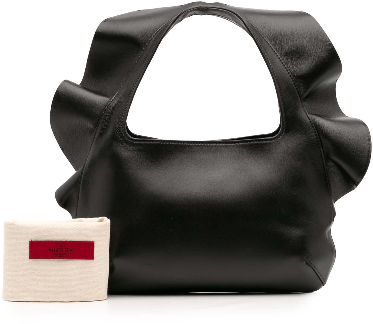 Valentino Small Nappa Atelier 04 Rouches Edition Hobo Zwart