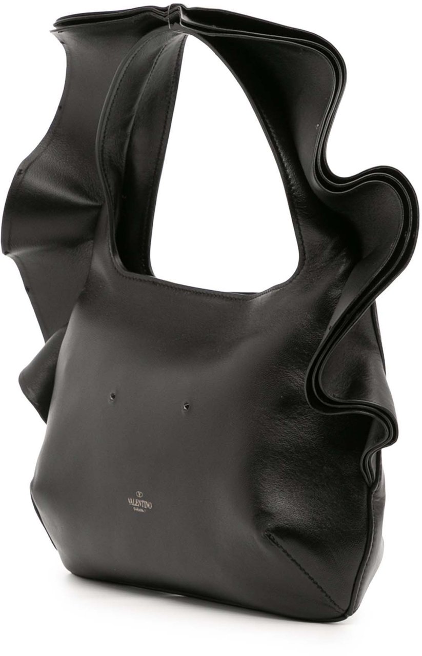 Valentino Small Nappa Atelier 04 Rouches Edition Hobo Zwart