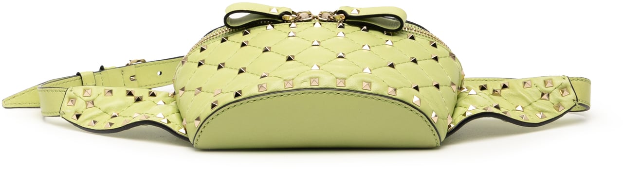 Valentino Nappa Rockstud Spike Belt Bag Groen
