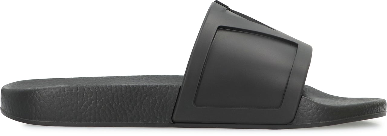 Valentino Coolside Rubber slides Zwart