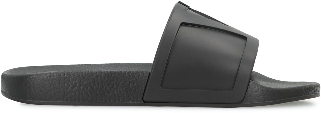 Valentino Coolside Rubber slides Zwart