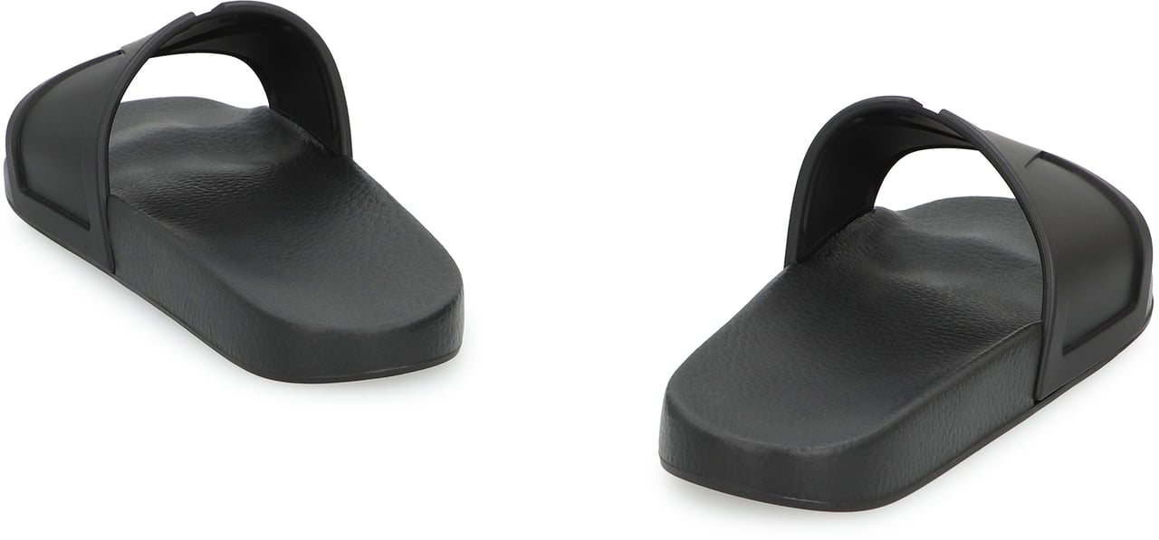 Valentino Coolside Rubber slides Zwart