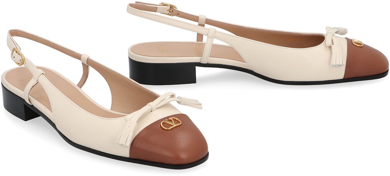Valentino Valet Du Roi slingback ballet flats Wit
