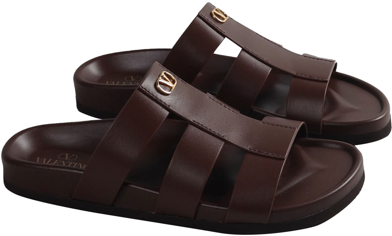 Valentino STUDSHIELD SANDALEN Bruin
