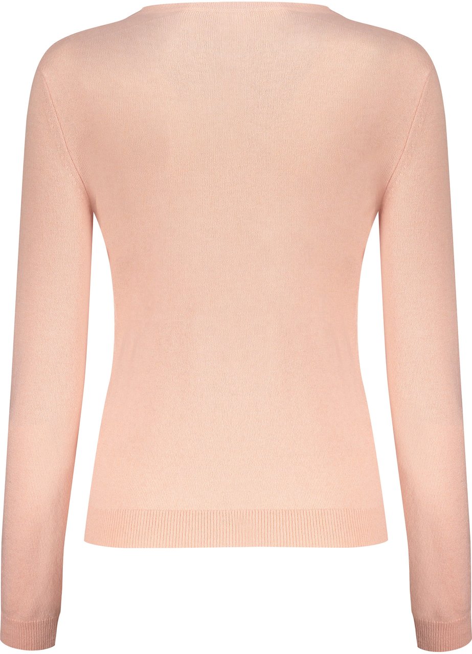 Valentino Long sleeve crew-neck sweater Roze