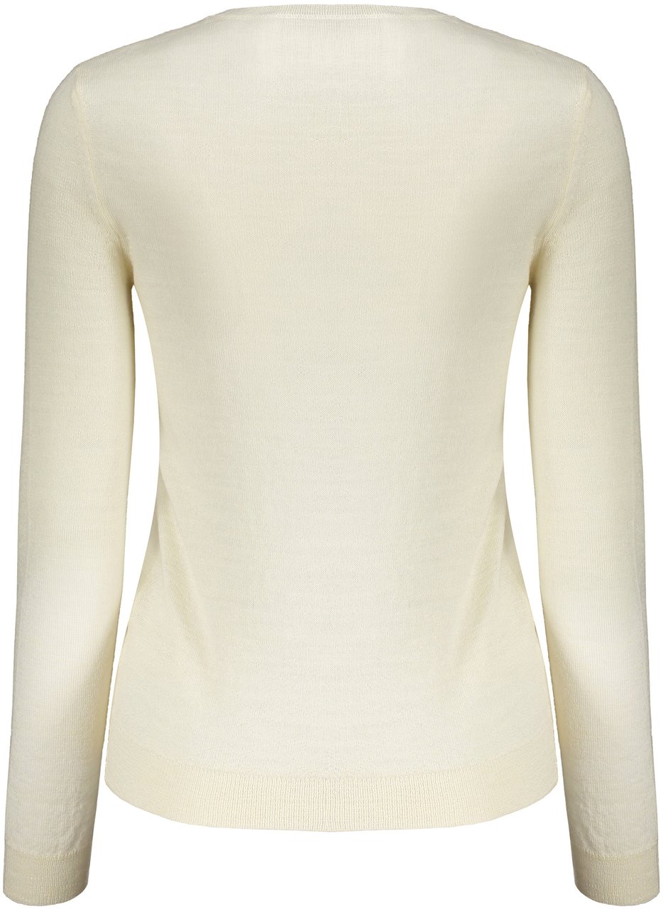 Valentino Long sleeve crew-neck sweater Neutraal