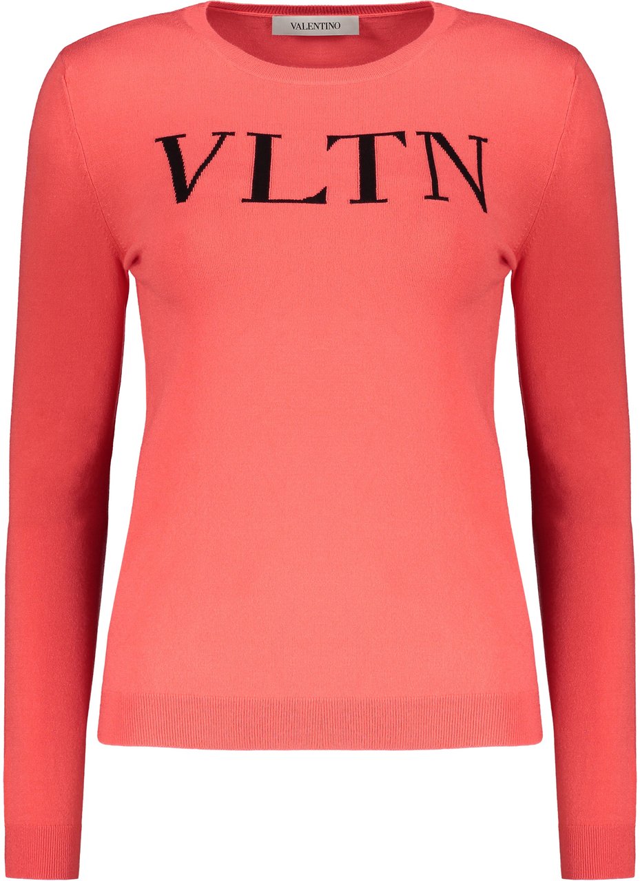 Valentino Long sleeve crew-neck sweater Oranje
