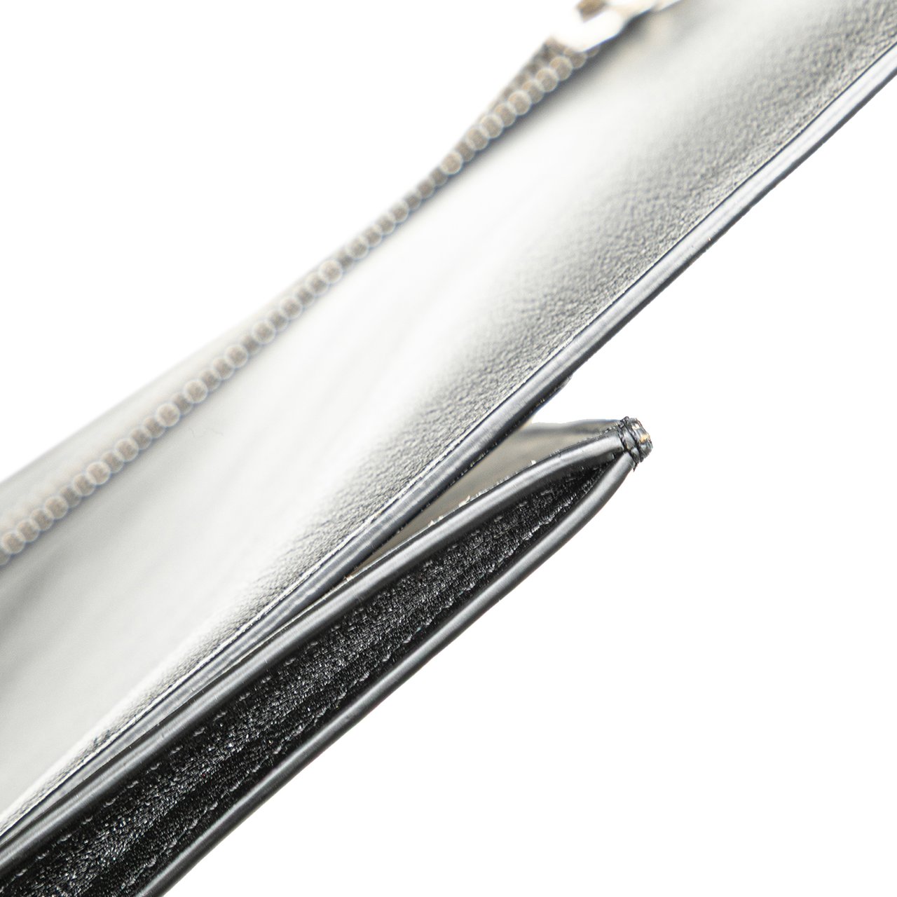 Valentino Leather VRing Neck Pouch Zwart