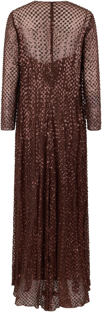 Valentino Dress with sequins Bruin