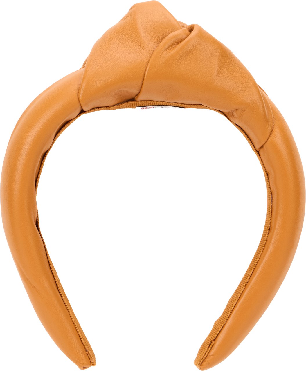 Valentino Camel colored headband with a knot in an elegant and versatile design. Lichtblauw
