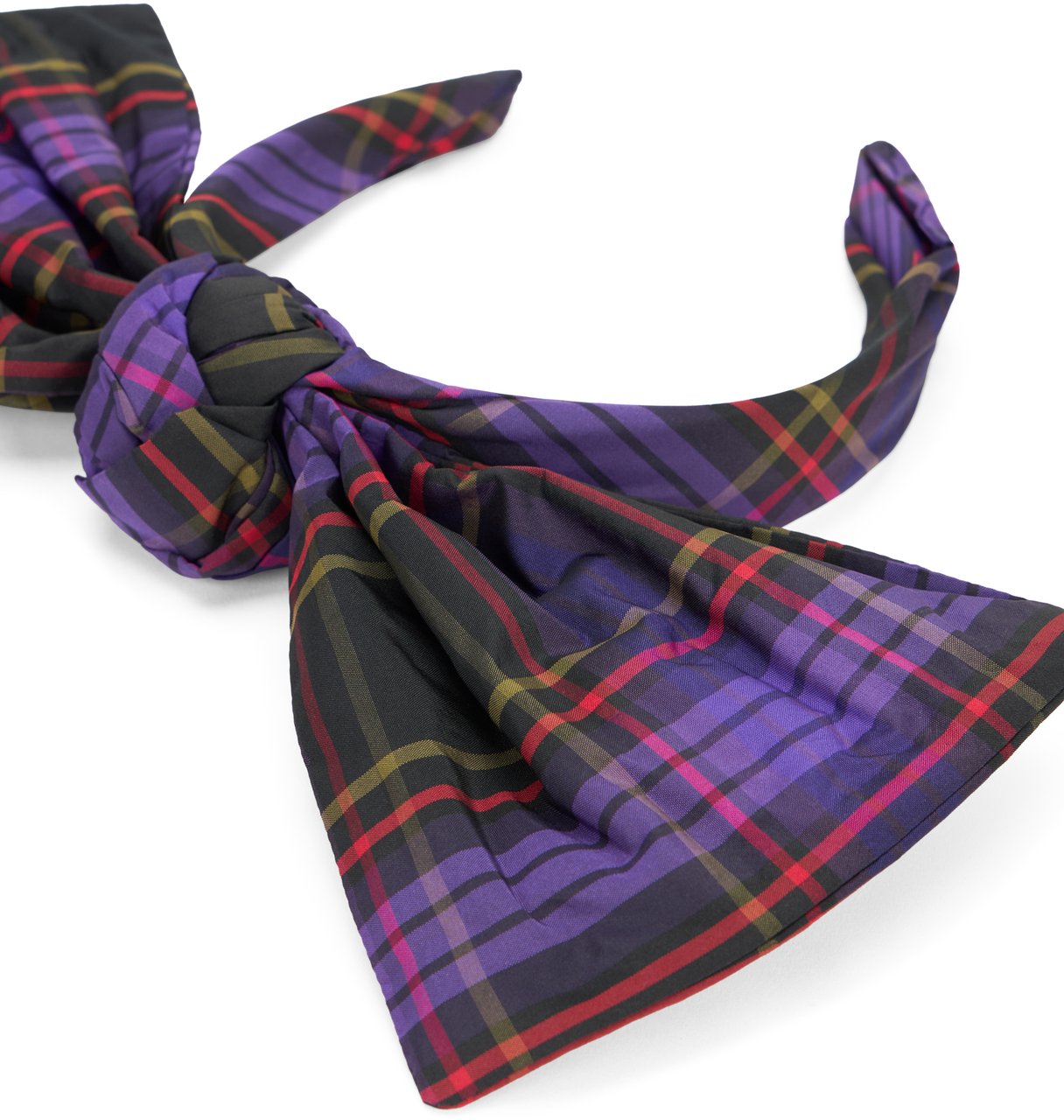 Valentino Headband for black and purple hair with elegant bow. Paars