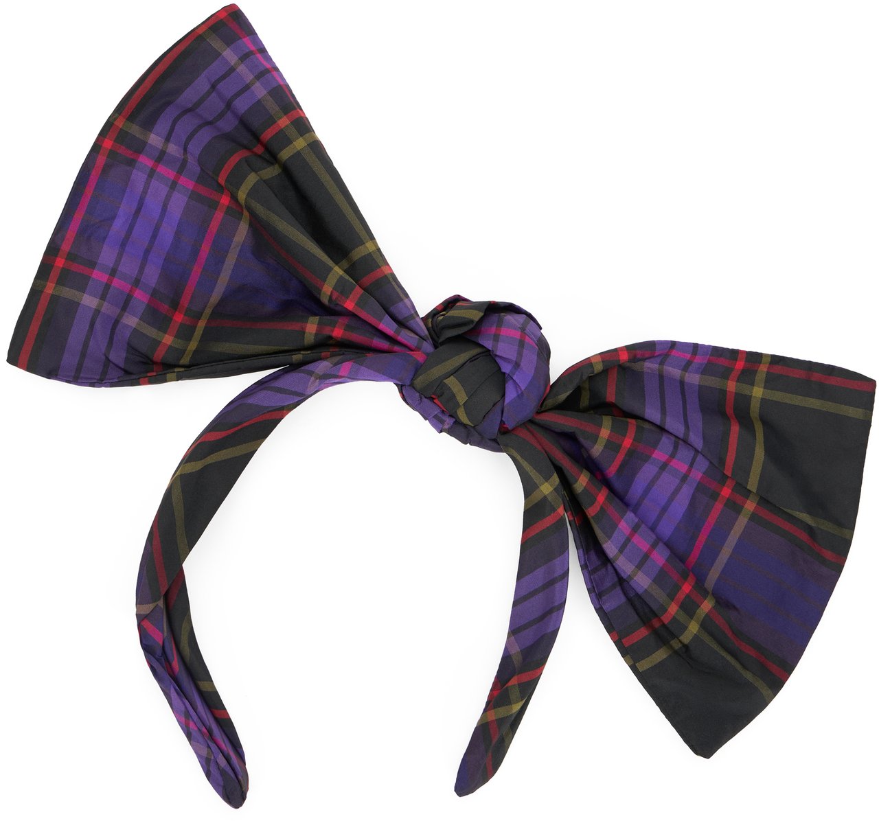 Valentino Headband for black and purple hair with elegant bow. Paars