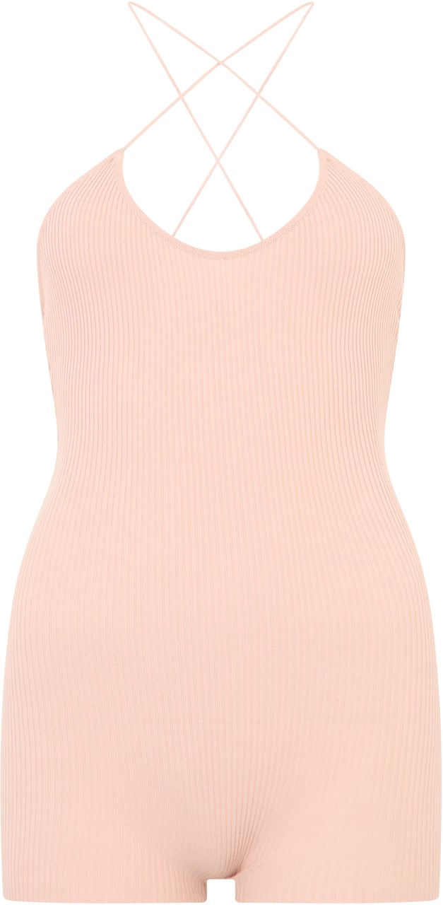 Valentino Short pale pink jumpsuit, comfortable and versatile. Neutraal
