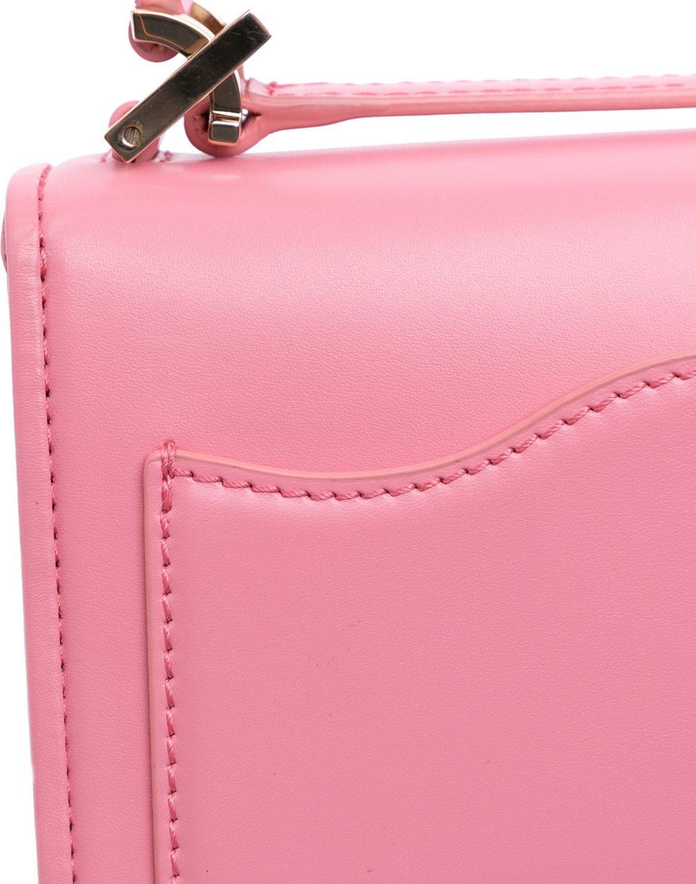 Valentino Small Leather VLogo Type Crossbody Roze