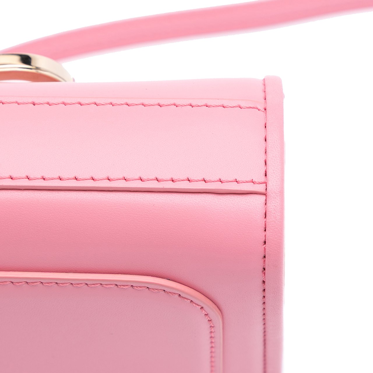 Valentino Small Leather VLogo Type Crossbody Roze