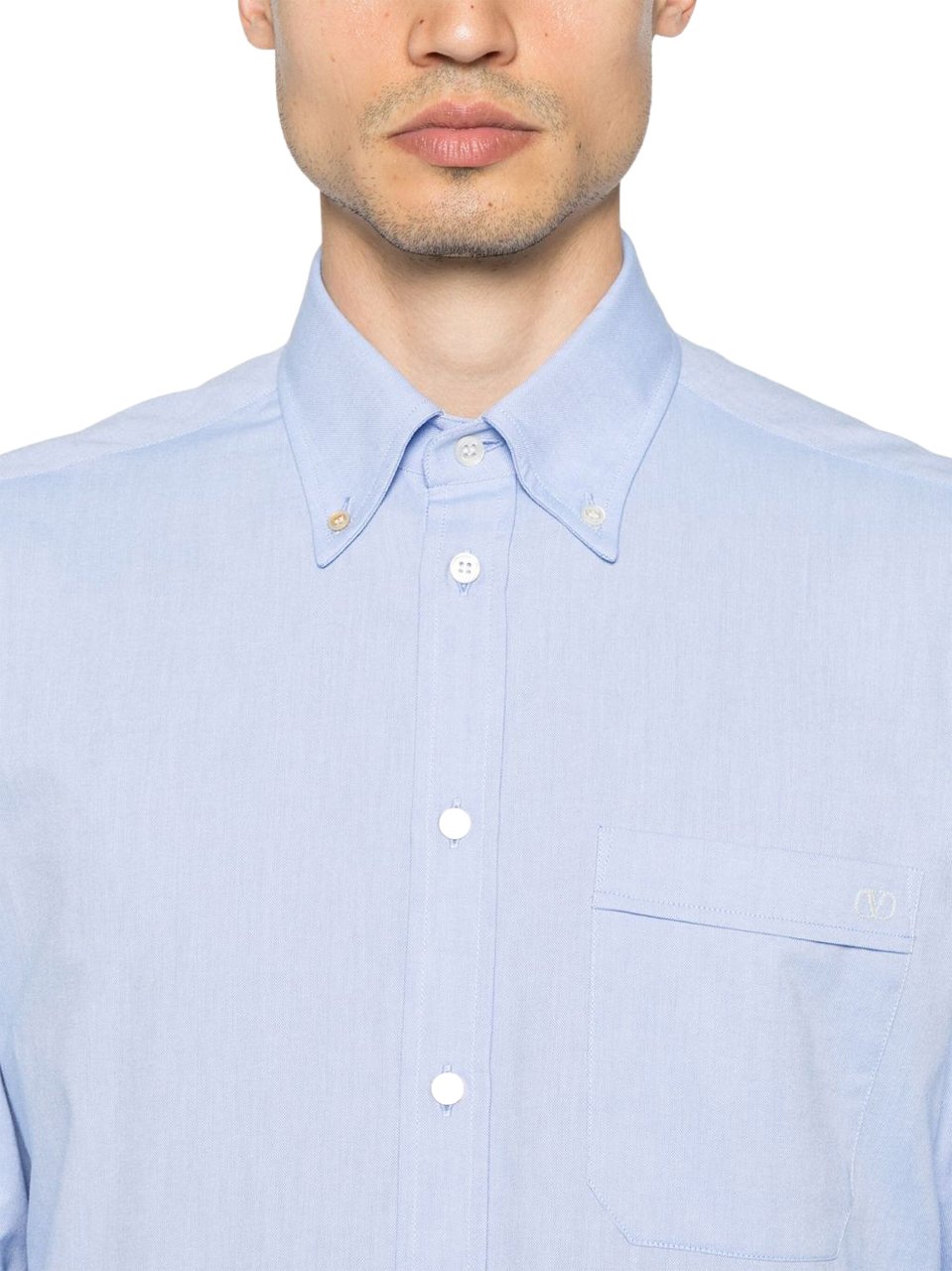 Valentino Shirts Clear Blue Blauw
