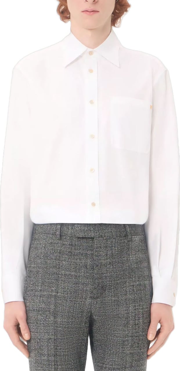 Valentino VGOLD LIGHTWEIGHT OXFORD SHIRT Wit