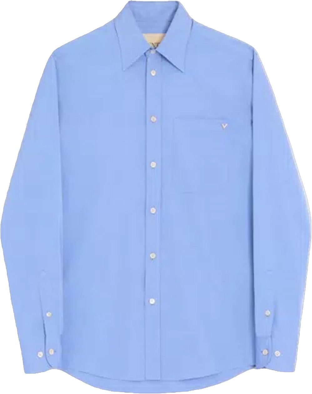 Valentino VGOLD LIGHTWEIGHT OXFORD SHIRT Lichtblauw