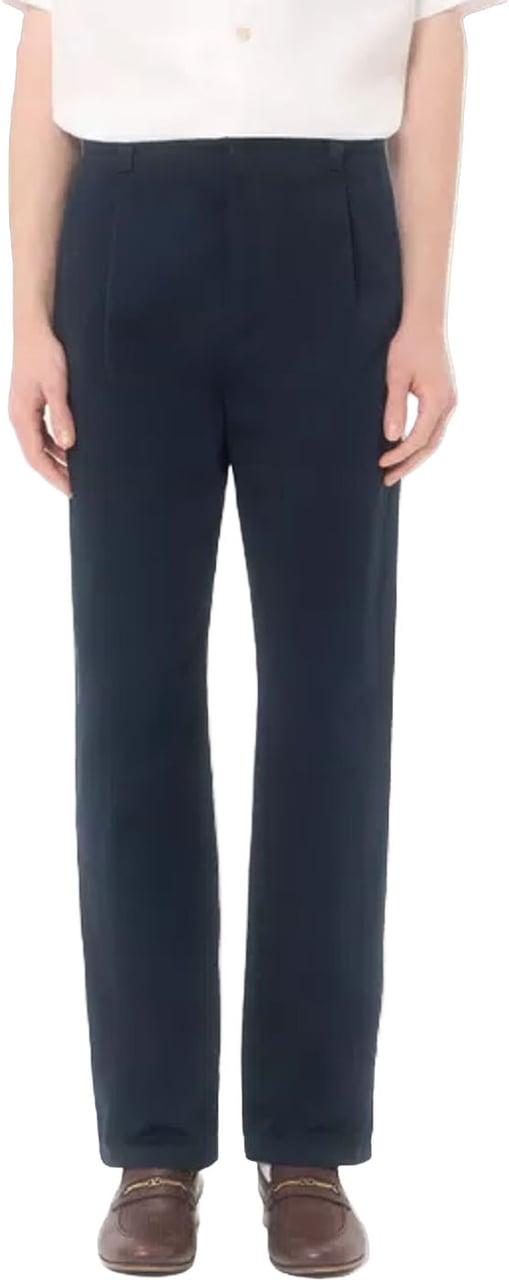 Valentino VLOGO SIGNATURE LANA MOHAIR PANTS Navy