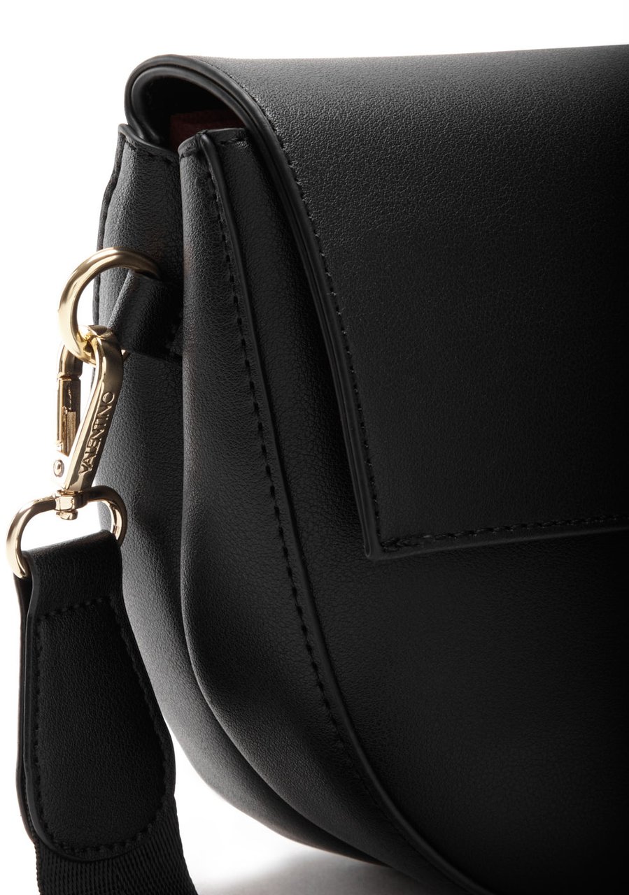 Valentino Bigs Kunstleer Schoudertas Zwart