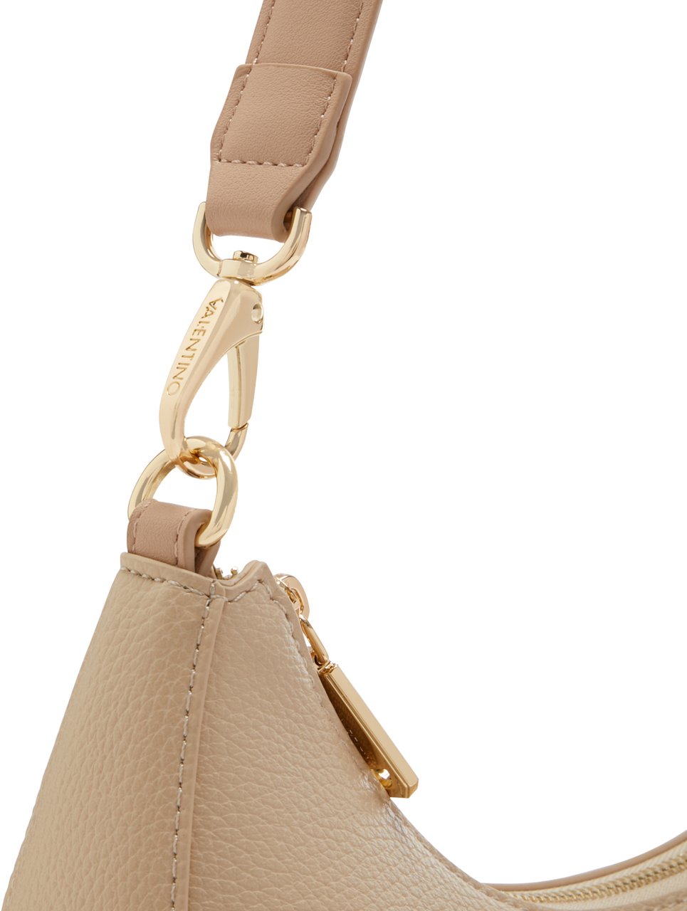 Valentino Alexia Kunstleer Schoudertas Beige