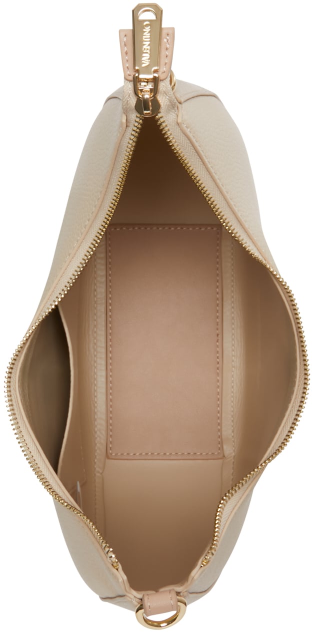 Valentino Alexia Kunstleer Schoudertas Beige