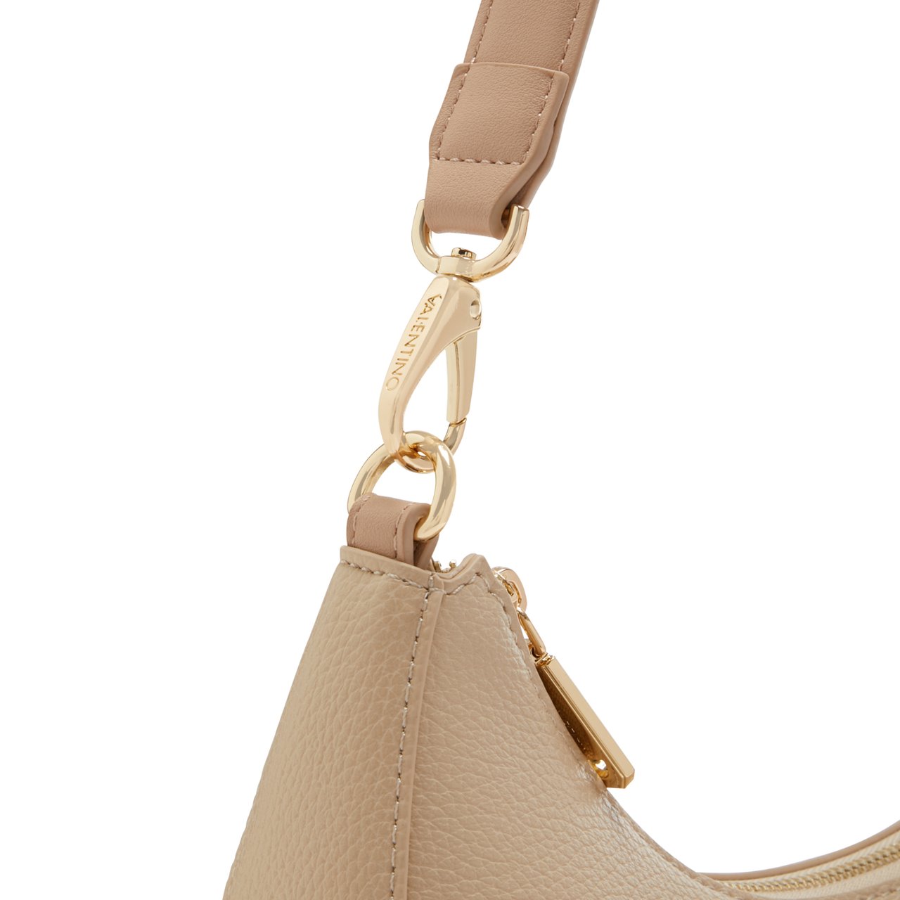 Valentino Alexia Kunstleer Schoudertas Beige