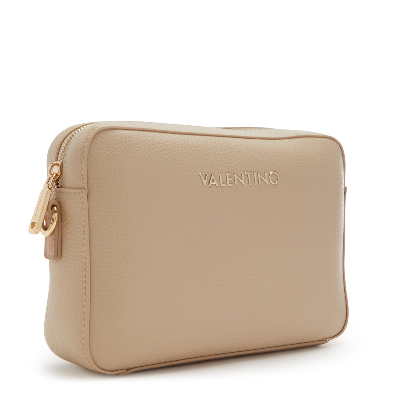 Valentino Alexia Kunstleer Crossbody Tas Beige