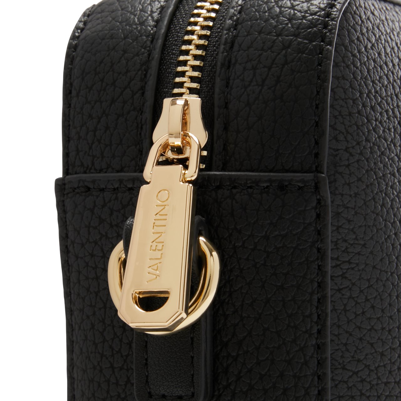 Valentino Alexia Kunstleer Crossbody Tas Zwart