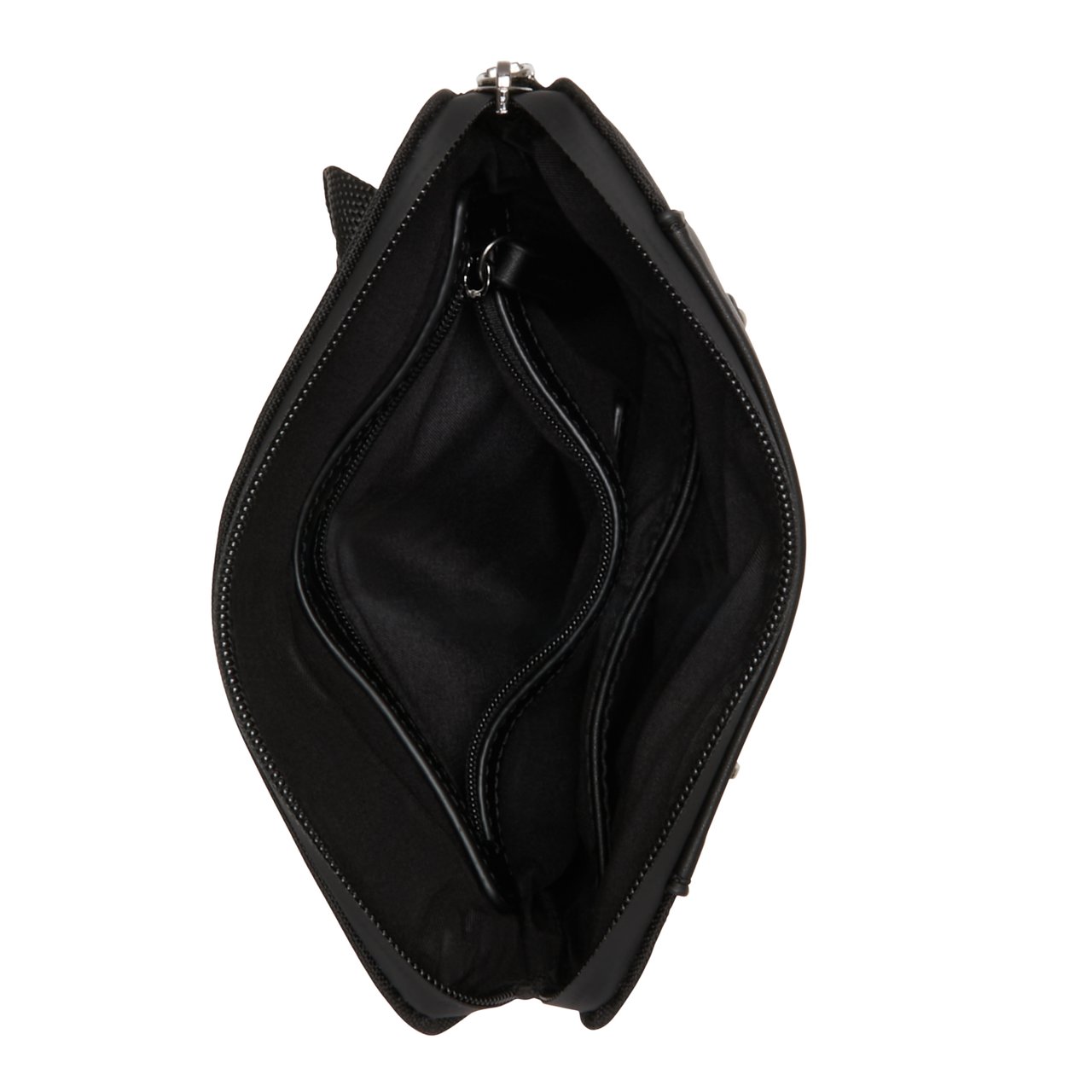 Valentino Nathan Kunstleer Crossbody Tas Zwart