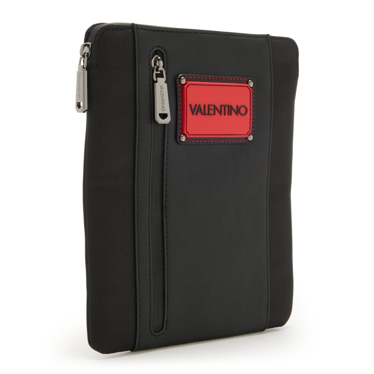 Valentino Nathan Kunstleer Crossbody Tas Zwart