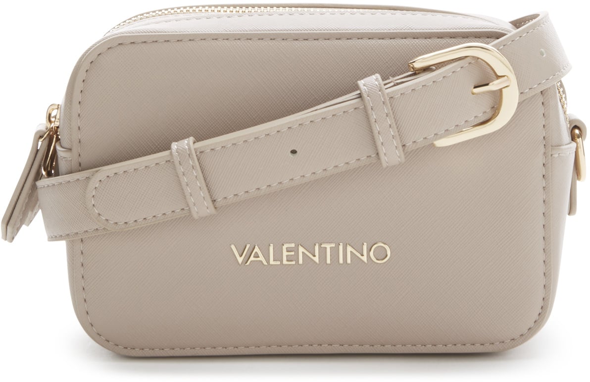 Valentino Zero Re Kunstleer Crossbody Tas Beige