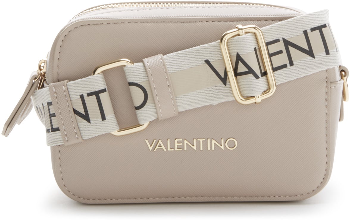 Valentino Zero Re Kunstleer Crossbody Tas Beige
