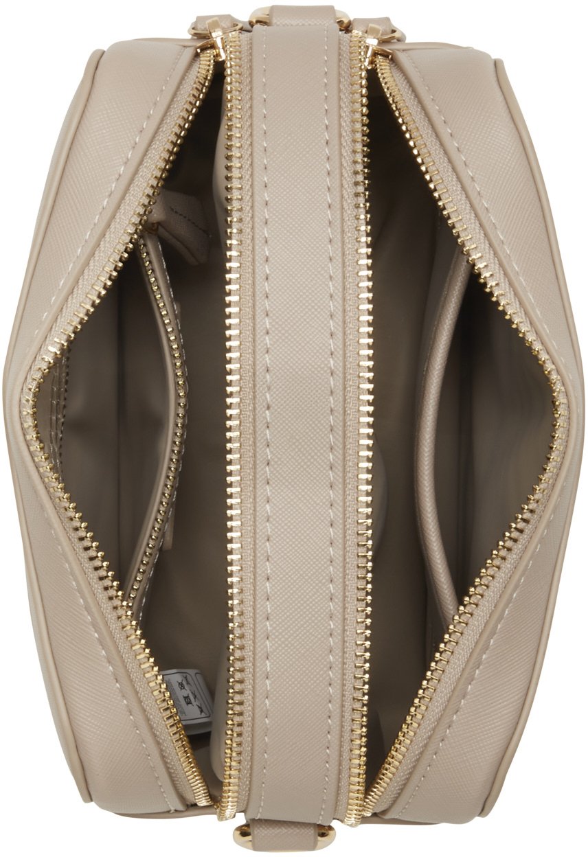 Valentino Zero Re Kunstleer Crossbody Tas Beige