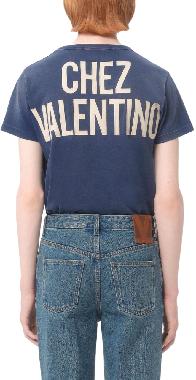 Valentino T-Shirts And Polos Blue Blauw