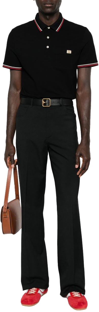 Valentino T-Shirts And Polos Black Zwart